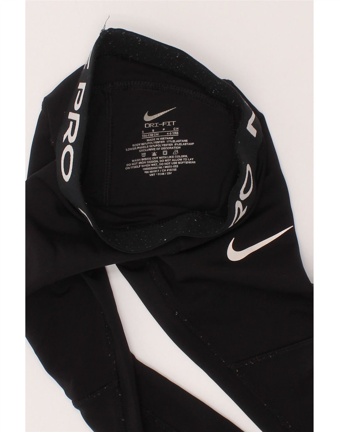 Leggings Nike Fete Dri Fit Graphic 4-5 ani Poliester negru mic