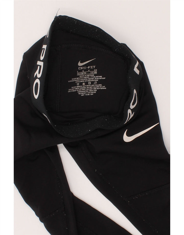 Leggings Nike Fete Dri Fit Graphic 4-5 ani Poliester negru mic