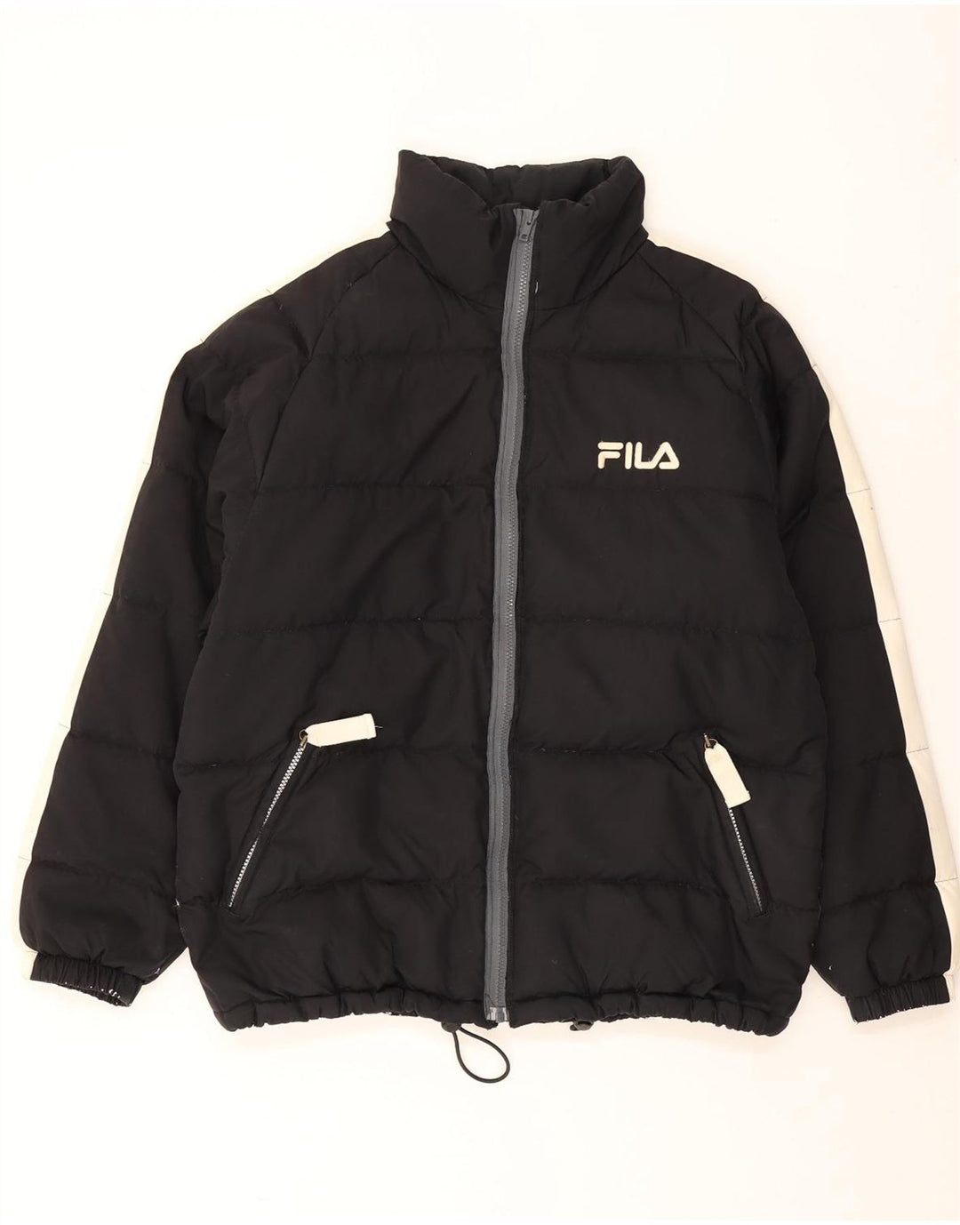 Jachetă căptușită pentru bărbați Fila IT 50, mare, negru, poliester color bloc