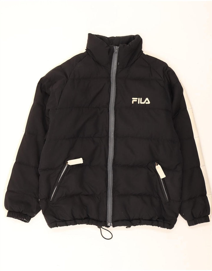 Jachetă căptușită pentru bărbați Fila IT 50, mare, negru, poliester color bloc