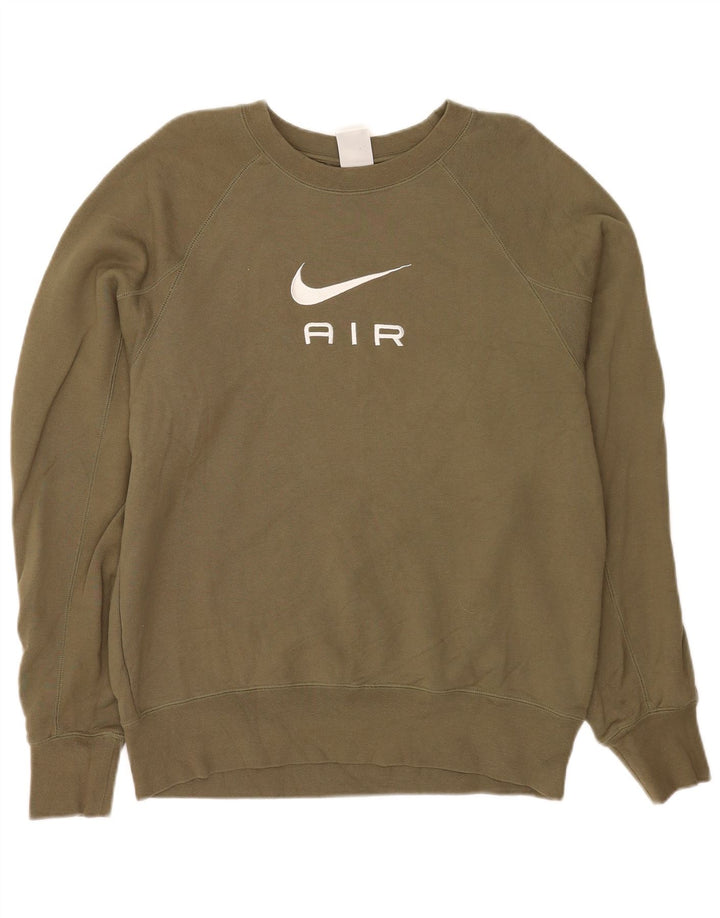 Hanorac grafic pentru bărbați Nike Pulover mare din bumbac kaki