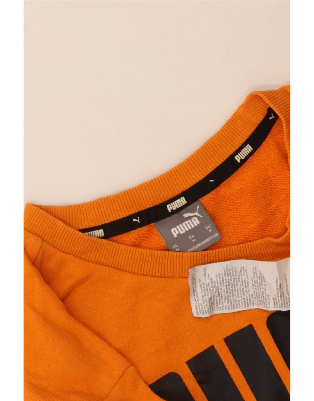 Hanorac grafic pentru bărbați Puma Jumper Bumbac portocaliu mediu