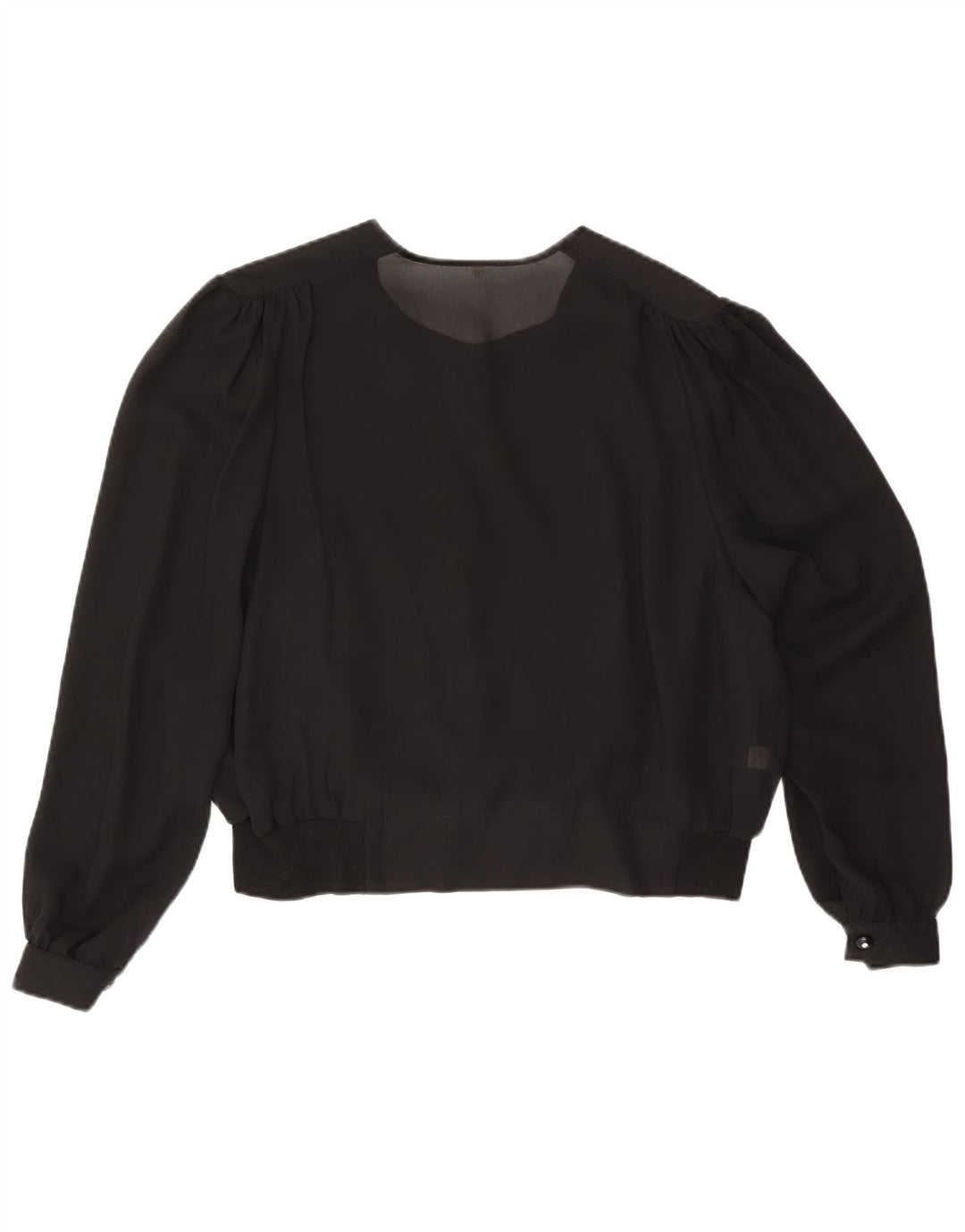 Bluză cămașă pentru femei VINTAGE IT 50 XL Viscoză neagră