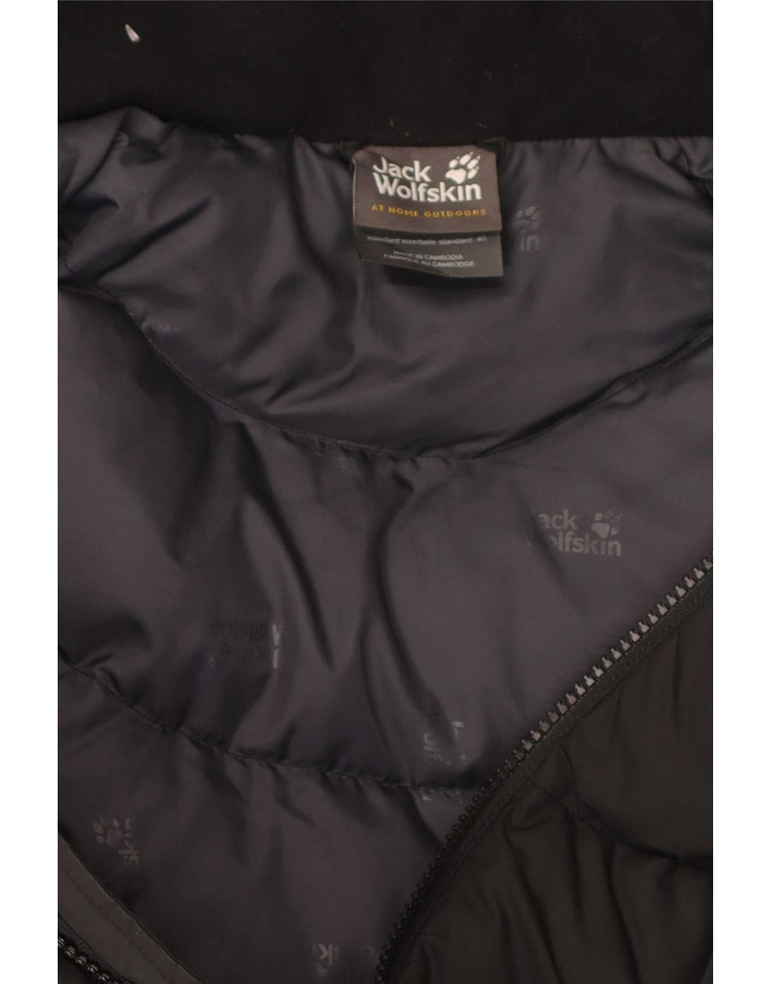 Jack Wolfskin Jachetă căptușită cu glugă pentru femei UK 10/12 Poliester mediu negru