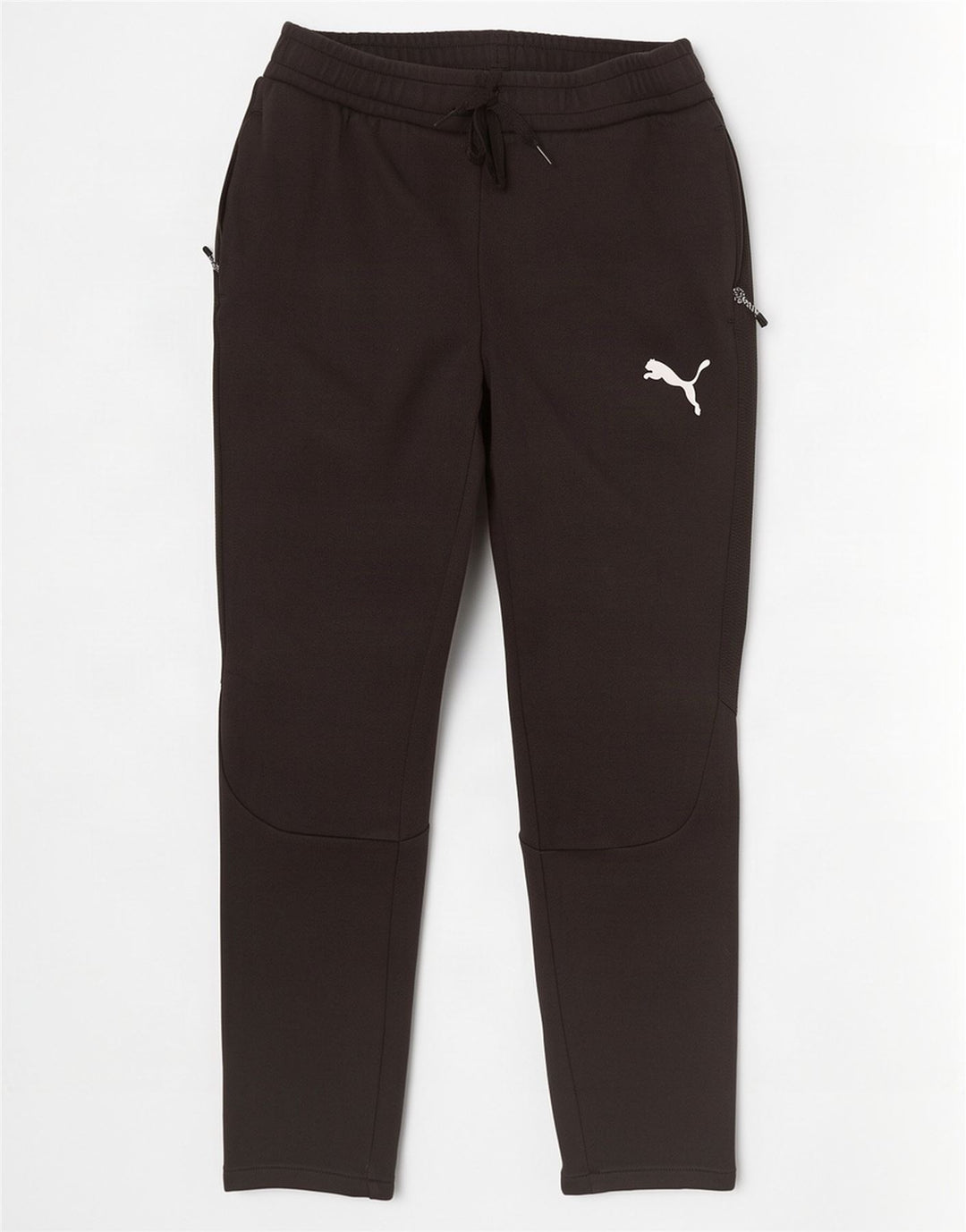 Pantaloni de trening Puma pentru bărbați, bumbac mediu negru