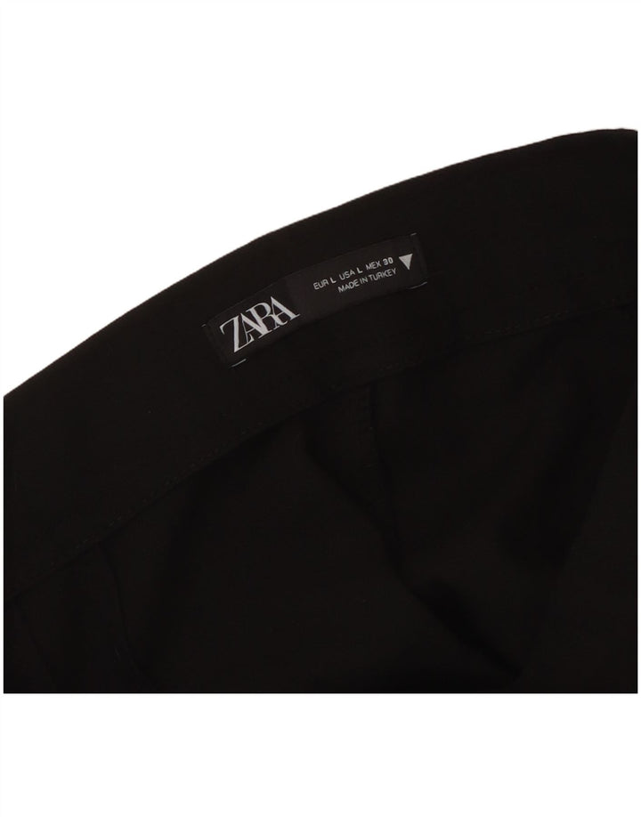 Pantaloni obișnuiți, drepti, obișnuiți, pentru femei Zara, L32 L26 Negri