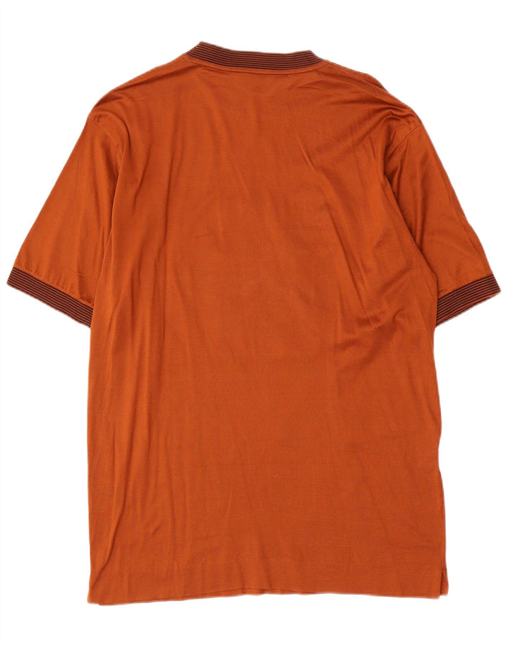 Tricou cu grafic vintage pentru bărbați Top Maro Mediu