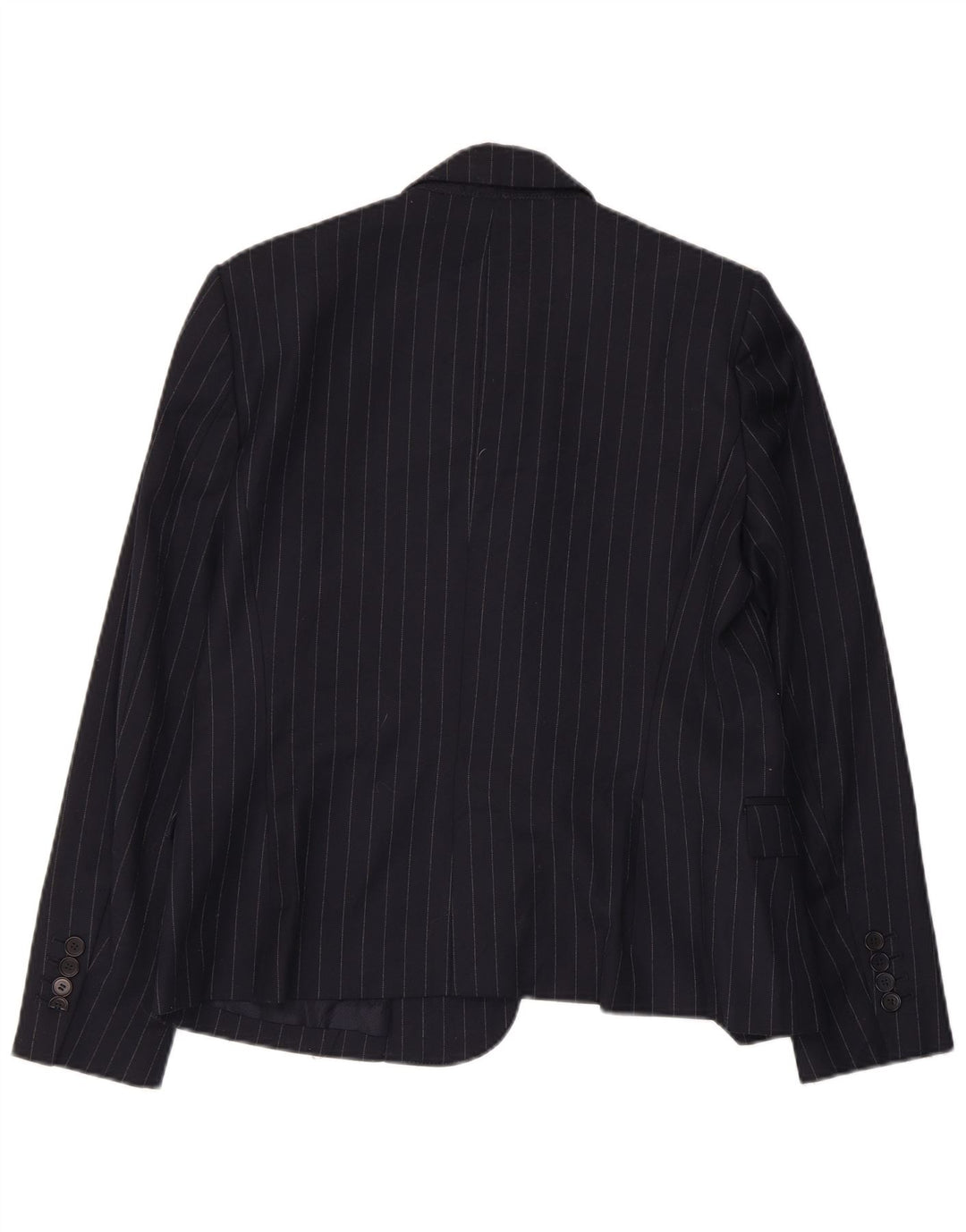 Blazer pentru femei Zara, cu 1 nasture, UK 14, mare, bleumarin, cu dungi