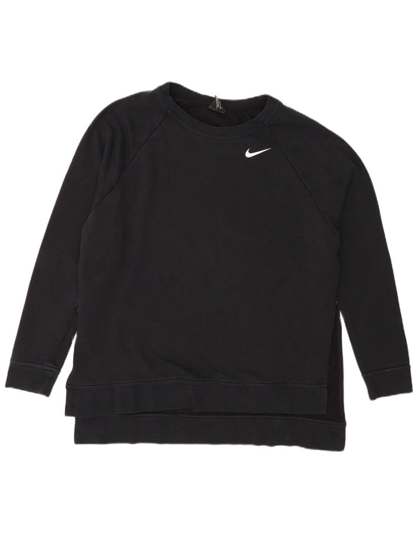 Pulover supradimensionat Nike Dri Fit pentru femei UK 14 Medium Negru