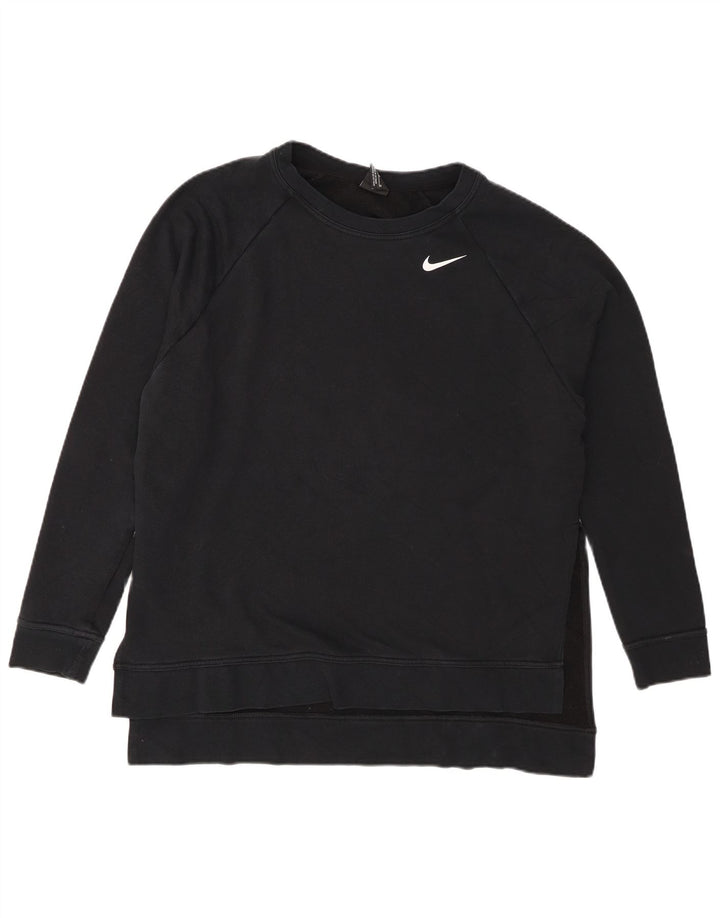 Pulover supradimensionat Nike Dri Fit pentru femei UK 14 Medium Negru