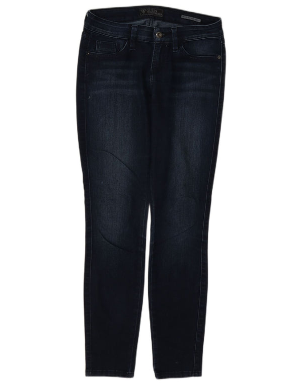 Blugi skinny pentru femei Guess Petite Brittney W26 L28 bumbac bleumarin