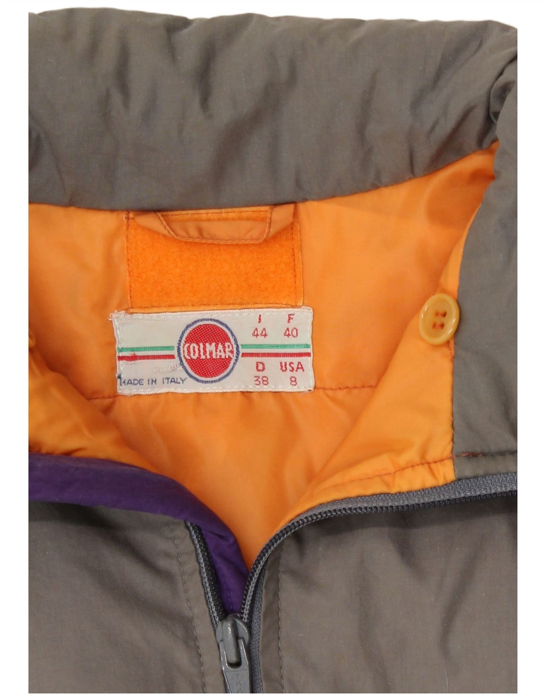 Jachetă de schi Colmar pentru femei IT 44, gri mediu, bumbac color bloc retro