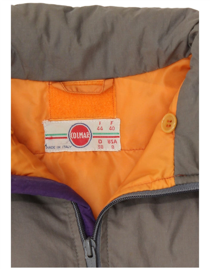 Jachetă de schi Colmar pentru femei IT 44, gri mediu, bumbac color bloc retro