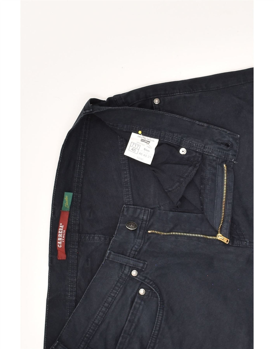CARRERA Womens 717 Slim Jeans W31 L32 Navy Blue Cotton | Vintage Carrera | Thrift | Second-Hand Carrera | Used Clothing | Messina Hembry 