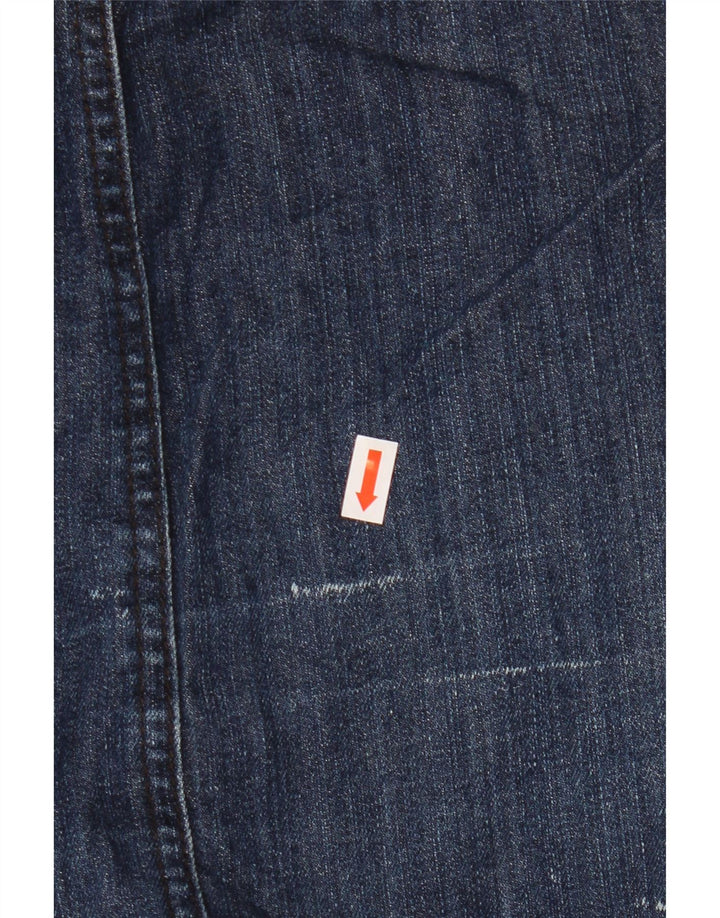 Fusta de blugi pentru femei BODEN UK 14 mare W32 bumbac bleumarin