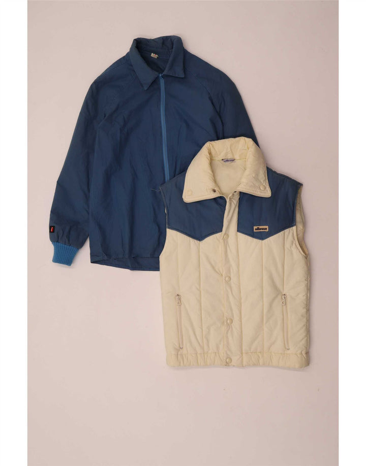 Jachetă de vânt pentru femei Ellesse IT 44, albastru mediu, bumbac color bloc