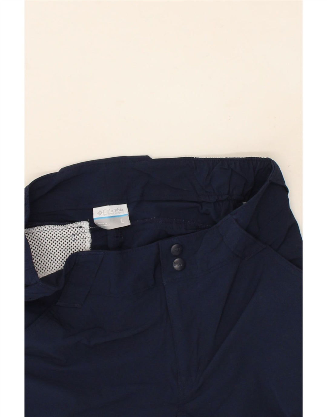 COLUMBIA Womens Chino Shorts US 8 Medium W30 Navy Blue Polyamide Vintage Columbia and Second-Hand Columbia from Messina Hembry 