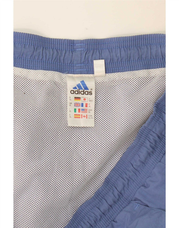 Pantaloni scurți sport cargo adidas pentru bărbați XL, poliester albastru