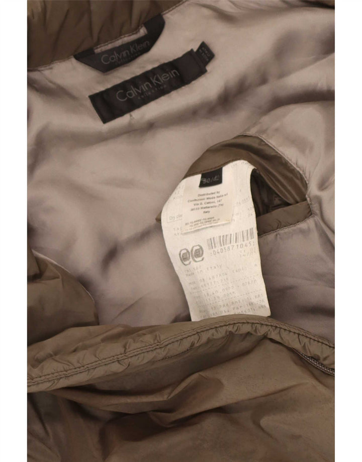 Jachetă căptușită pentru bărbați Calvin Klein IT 50 Large Kaki Poliamidă