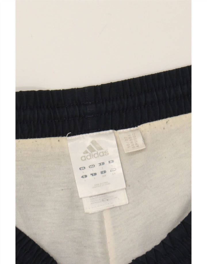 ADIDAS Mens Tracksuit Trousers Joggers Large Navy Blue Polyester Vintage Adidas and Second-Hand Adidas from Messina Hembry 
