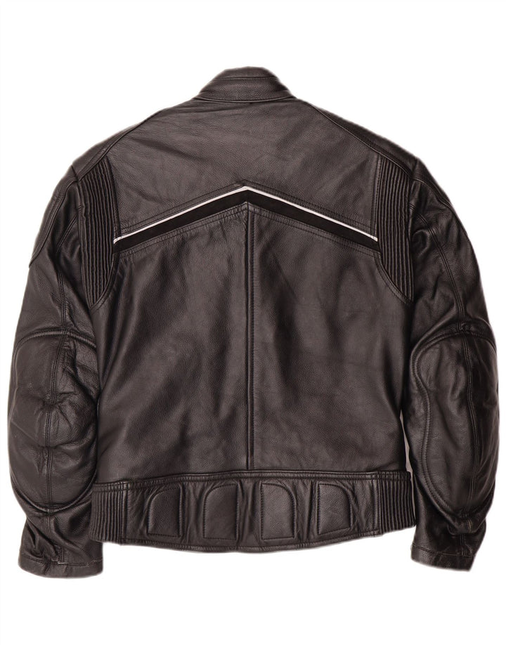 Geacă de piele Louis Motorstyle pentru femei EU 38 Medium Black Leather