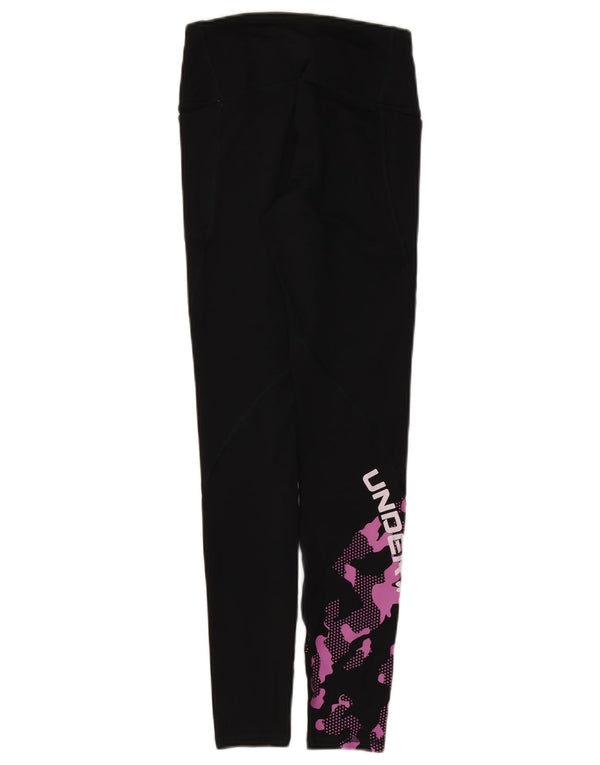 Cold Gear Graphic Leggings pentru femei Under Armour UK 4 XS Camuflaj negru