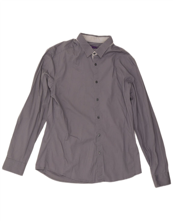 Cămașă Jules pentru bărbați Extra Slim Fit Mărimea 41/42 Gri mare