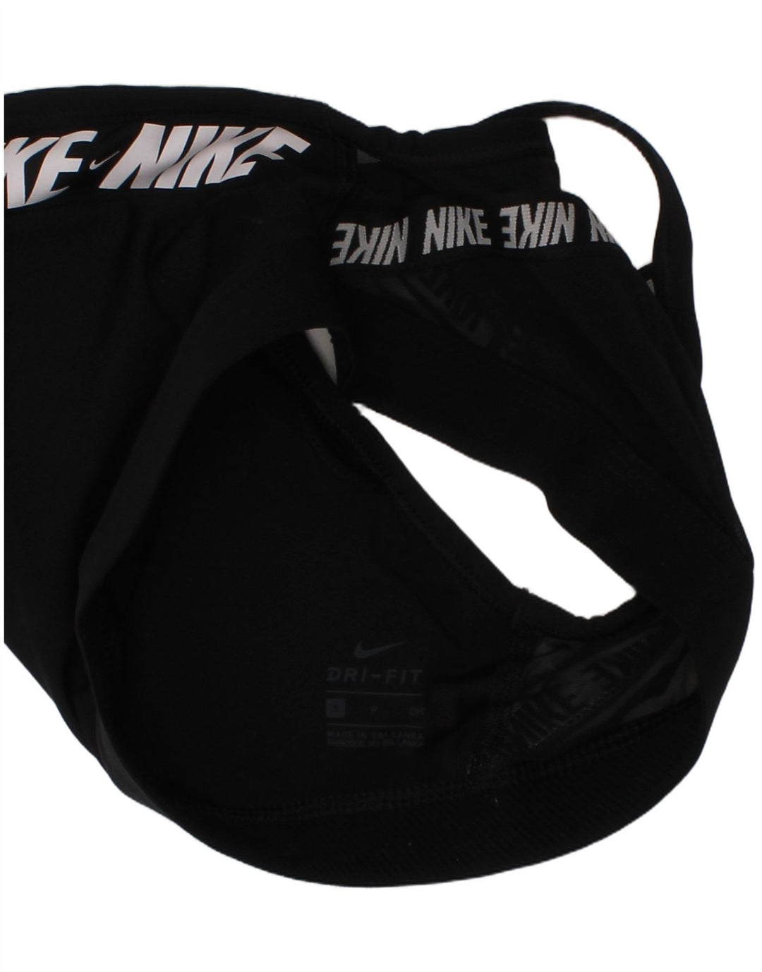 Sutien sport căptușit pentru femei Nike, mic, negru, poliester sport