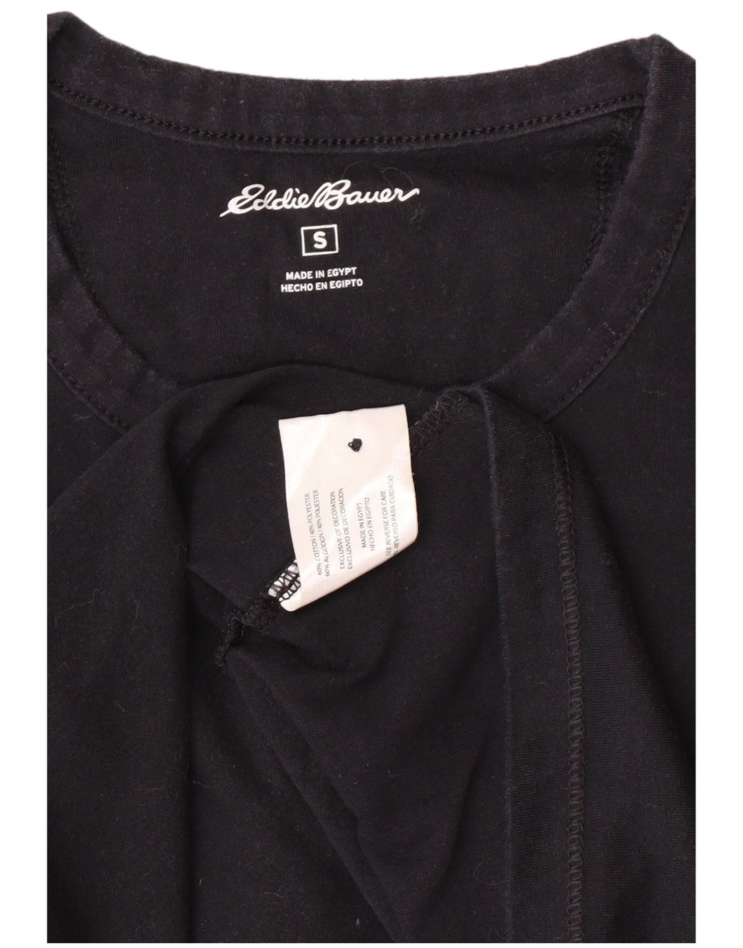 EDDIE BAUER Top pentru bărbați cu mânecă lungă, mic, bleumarin, bumbac