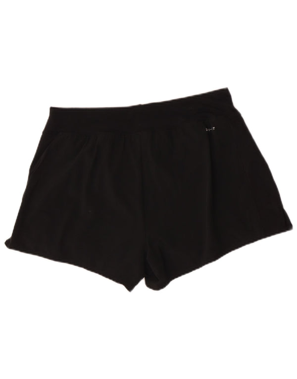 Pantaloni scurți sport Nike Dri Fit pentru femei UK 12 Poliester mediu negru