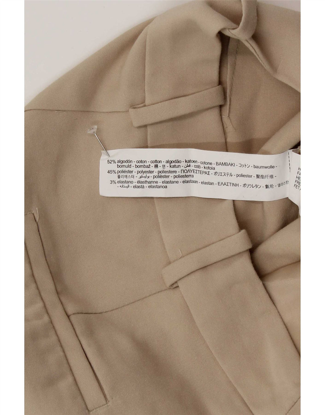 Pantaloni scurți casual pentru femei Zara Medium W28 Bej Bumbac