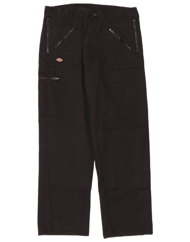 Pantaloni cargo dritti pentru bărbați Dickies W34 L30 poliester negru