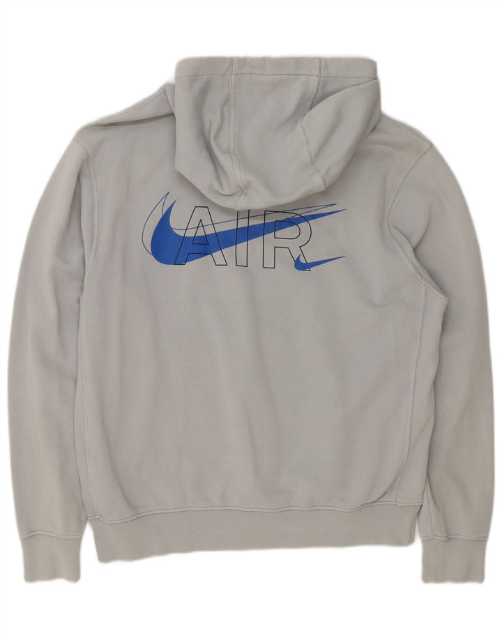 Pulover Nike pentru bărbați, cu capota, mare, gri, bumbac