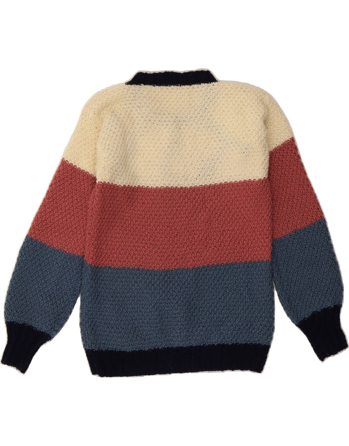 VINTAGE Womens Crew Neck Jumper Sweater UK 12 Medium Multicoloured Vintage Vintage and Second-Hand Vintage from Messina Hembry 