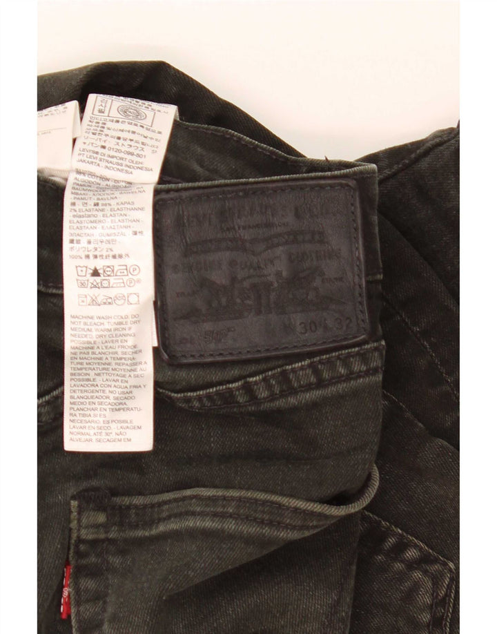 Blugi drepti pentru bărbați Levi's 502 W30 L32 bumbac negru