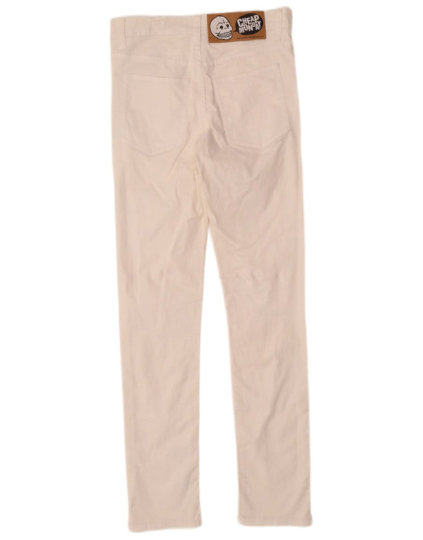 Blugi skinny pentru femei Monday ieftini W29 L31 alb