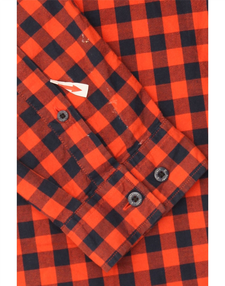 Cămașă pentru bărbați Jack & Jones Slim Fit XL, roșu, bumbac vichy