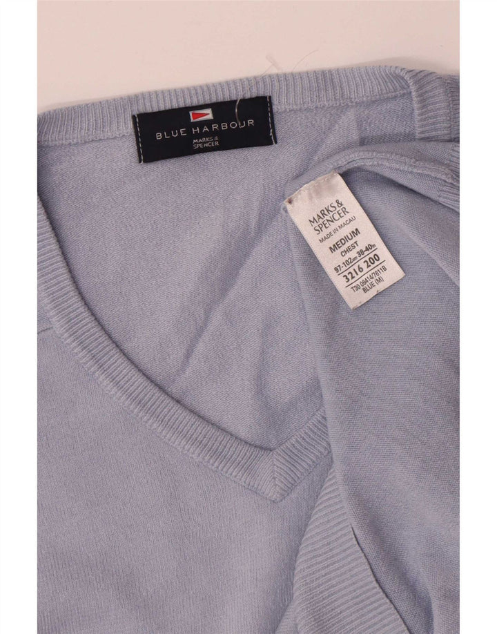 Pulover Marks & Spencer pentru bărbați, Blue Harbour, cu decolteu în V, acrilic mediu