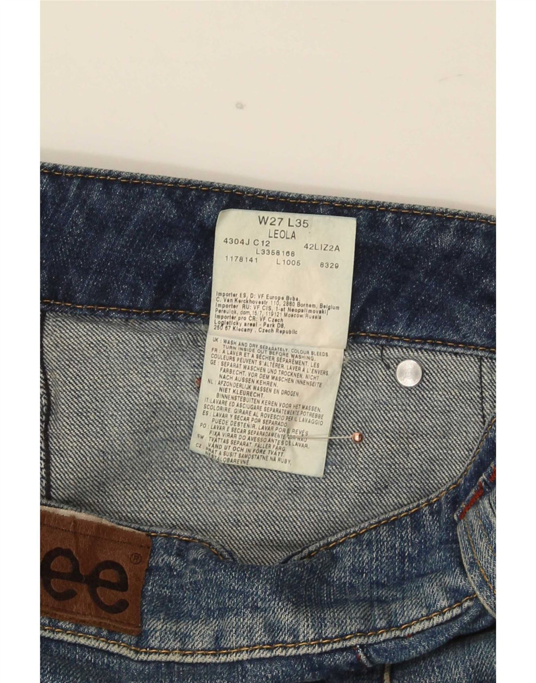 Blugi Lee Bootcut pentru femei W27 L35 Bumbac albastru