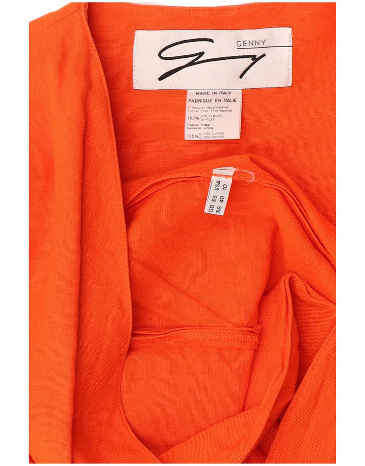 Genny Womens Set 2 Piese US 10 Large Orange Linen