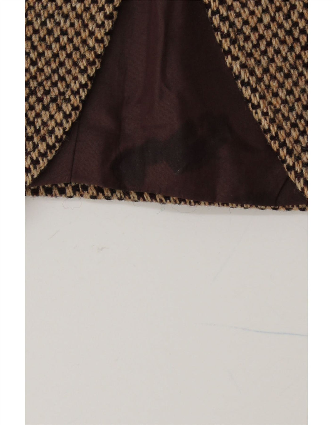 HARRIS TWEED Jachetă pentru bărbați cu 3 nasturi, UK 38, maro mediu, lână nouă