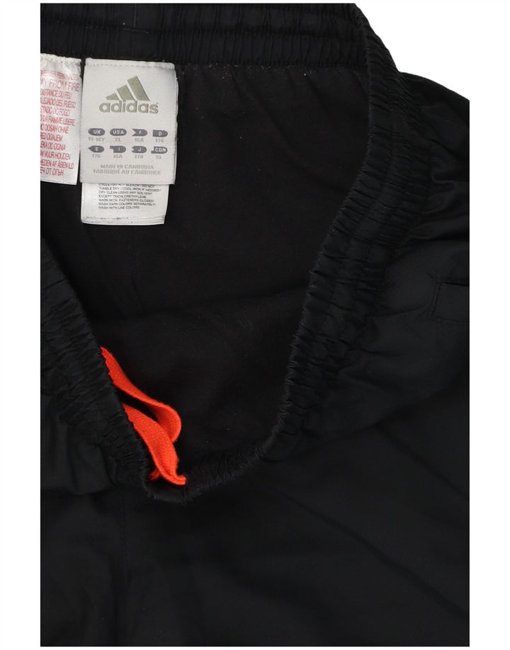 Pantaloni de trening Adidas baieti 15-16 ani poliester negru