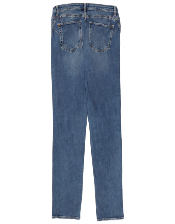 White Stuff Blugi skinny lungi și drepti pentru femei UK 12 Medium W30 L32 Blue