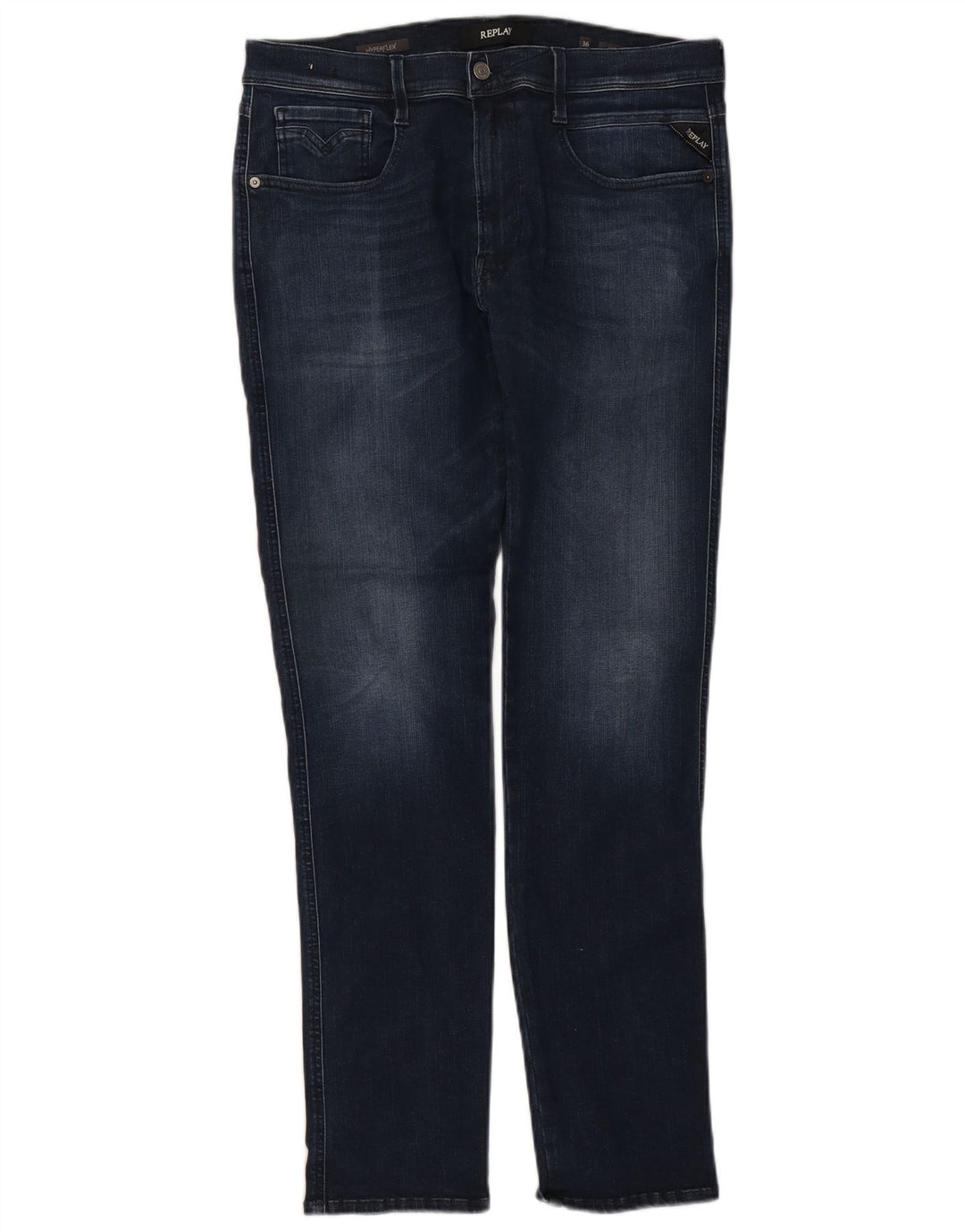 REPLAY Blugi pentru femei Flex Slim W36 L34 Bumbac bleumarin