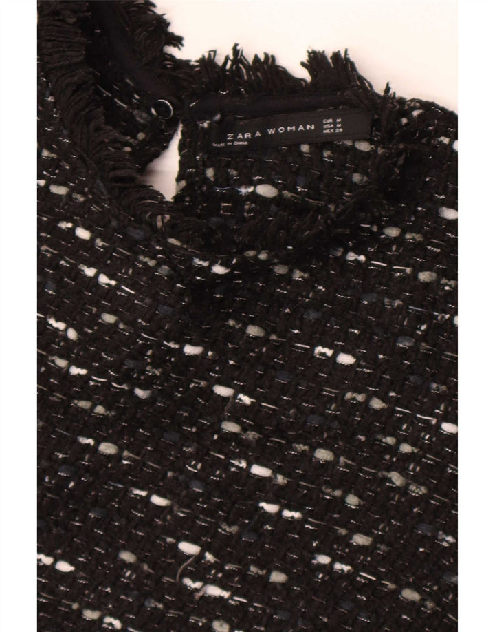Rochie cu pulover pentru femei Zara UK 12 Medium Black Flecked