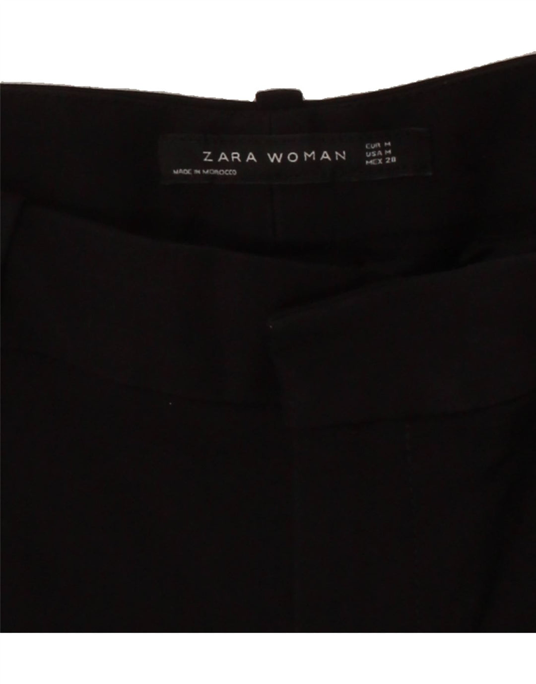 ZARA Womens Slim Casual Trousers Medium W30 L28 Black Vintage Zara and Second-Hand Zara from Messina Hembry 