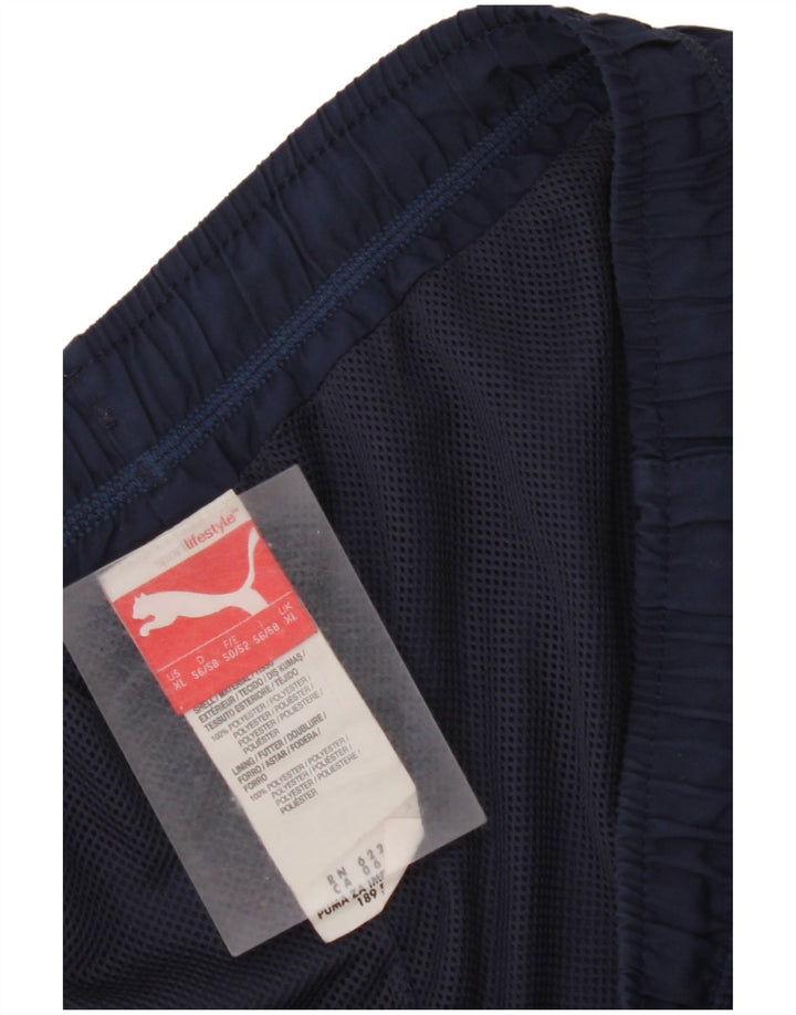 Pantaloni scurti sport grafic PUMA pentru bărbați XL, poliester bleumarin