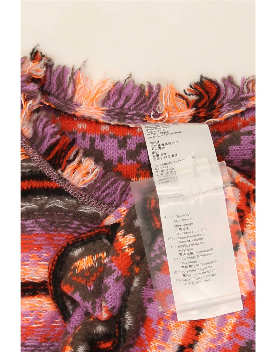 Pulover cardigan pentru femei Marccain US 2 XS Lână geometrică roz