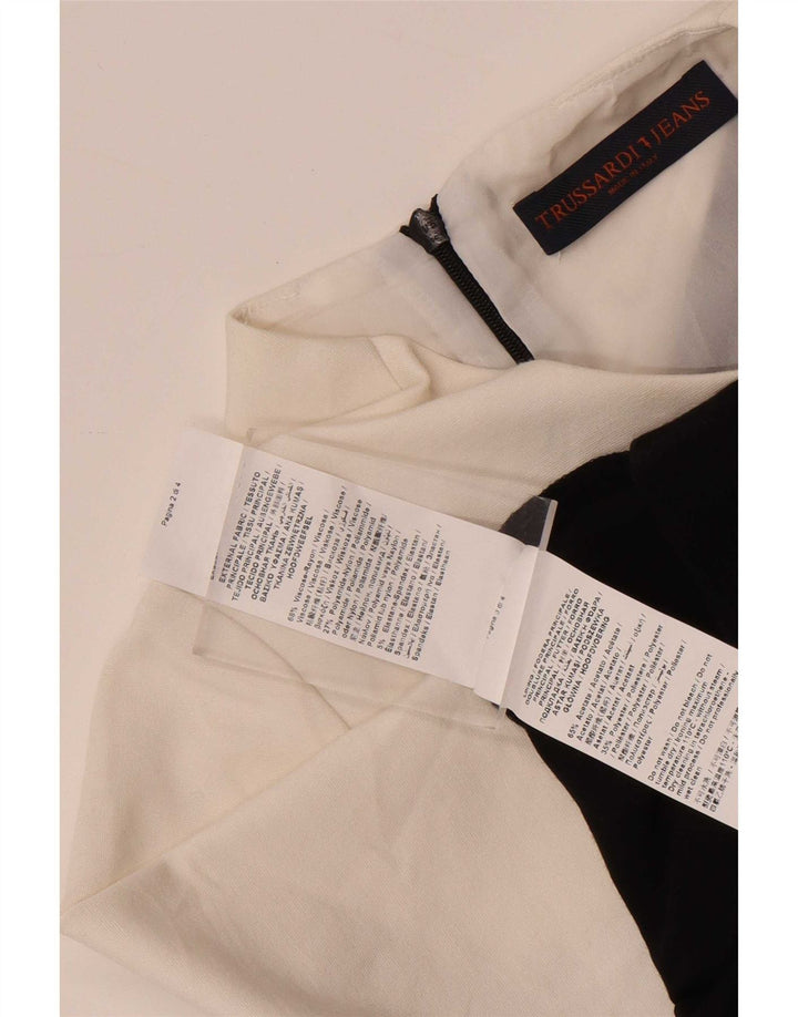 Rochie Trussardi pentru femei IT 42 Medium Black Colorblock Viscoza