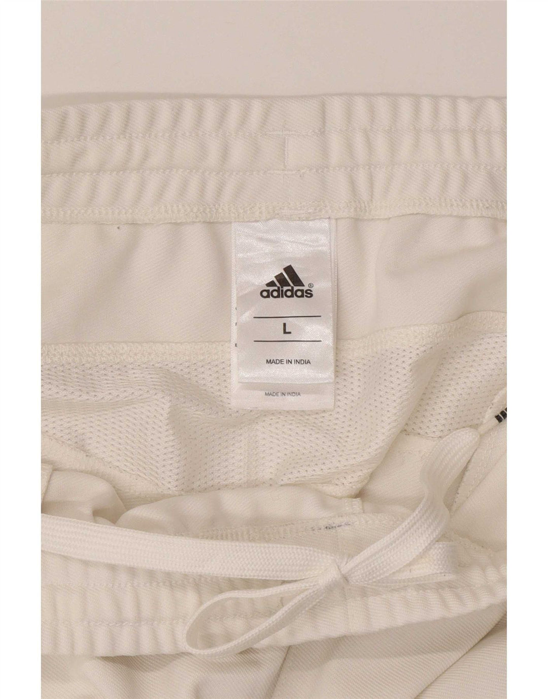 Pantaloni de trening Adidas pentru bărbați, mari, alb, din poliester